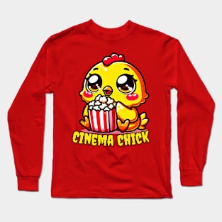 Popcorn chicken for movie lovers Long Sleeve T-Shirt